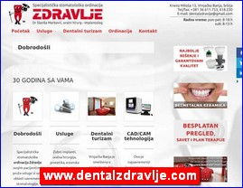 Stomatološke ordinacije, stomatolozi, zubari, www.dentalzdravlje.com