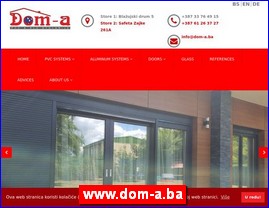 PVC, aluminijumska stolarija, www.dom-a.ba