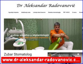 Stomatološke ordinacije, stomatolozi, zubari, www.dr-aleksandar-radovanovic.com