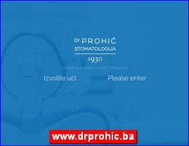 Stomatološke ordinacije, stomatolozi, zubari, www.drprohic.ba