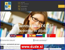 Škole stranih jezika, www.dude.si