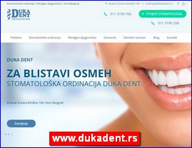 Stomatološke ordinacije, stomatolozi, zubari, www.dukadent.rs
