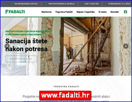 Građevinarstvo, građevinska oprema, građevinski materijal, www.fadalti.hr
