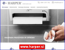 Sanitarije, vodooprema, www.harper.si