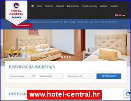 Hoteli, smeštaj, Hrvatska, www.hotel-central.hr