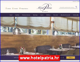 Hoteli, smeštaj, Hrvatska, www.hotelpatria.hr