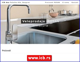 Sanitarije, vodooprema, www.icb.rs