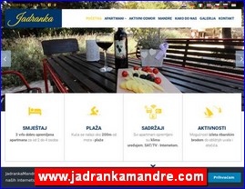 Hoteli, smeštaj, Hrvatska, www.jadrankamandre.com