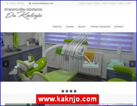 Stomatološke ordinacije, stomatolozi, zubari, www.kaknjo.com