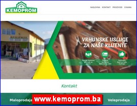 Sanitarije, vodooprema, www.kemoprom.ba