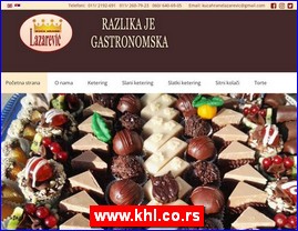 Konditorski proizvodi, keks, čokolade, bombone, torte, sladoledi, poslastičarnice, www.khl.co.rs