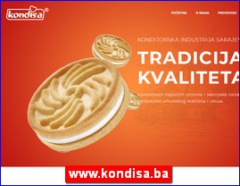 Konditorski proizvodi, keks, čokolade, bombone, torte, sladoledi, poslastičarnice, www.kondisa.ba