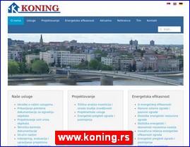 Arhitektura, projektovanje, www.koning.rs
