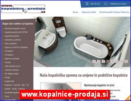 Sanitarije, vodooprema, www.kopalnice-prodaja.si