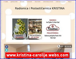 Konditorski proizvodi, keks, čokolade, bombone, torte, sladoledi, poslastičarnice, www.kristina-carolije.webs.com