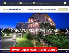 Hoteli, smeštaj, Hrvatska, www.lopar-sanmarino.net