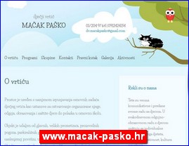 Vrtići, zabavišta, obdaništa, jaslice, www.macak-pasko.hr