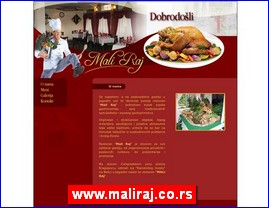 Restorani, www.maliraj.co.rs