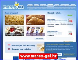 Konditorski proizvodi, keks, čokolade, bombone, torte, sladoledi, poslastičarnice, www.marex-gel.hr