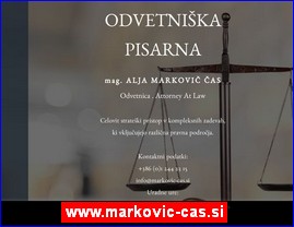 Advokati, advokatske kancelarije, www.markovic-cas.si
