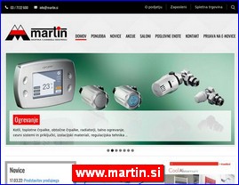 Sanitarije, vodooprema, www.martin.si
