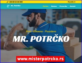 Mister Potrčko - ekspres dostava paketa, hrane, lekova, namirnica, cveća, www.misterpotrcko.rs