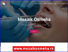 Stomatološke ordinacije, stomatolozi, zubari, www.mozaikosmeha.rs
