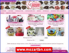 Konditorski proizvodi, keks, čokolade, bombone, torte, sladoledi, poslastičarnice, www.mozartbn.com