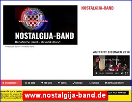 Muzičari, bendovi, folk, pop, rok, www.nostalgija-band.de