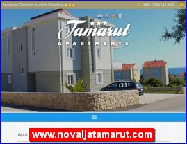 Hoteli, smeštaj, Hrvatska, www.novaljatamarut.com