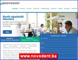 Stomatološke ordinacije, stomatolozi, zubari, www.novodent.ba