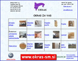 Građevinarstvo, građevinska oprema, građevinski materijal, www.okras-sm.si