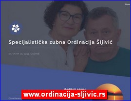 Stomatološke ordinacije, stomatolozi, zubari, www.ordinacija-sljivic.rs