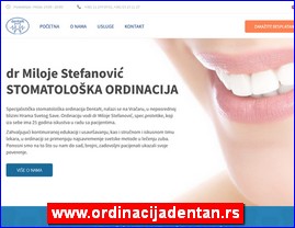 Stomatološke ordinacije, stomatolozi, zubari, www.ordinacijadentan.rs