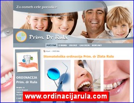 Stomatološke ordinacije, stomatolozi, zubari, www.ordinacijarula.com