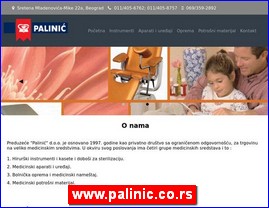 Medicinski aparati, uređaji, pomagala, medicinski materijal, oprema, www.palinic.co.rs