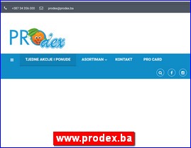 Higijenska oprema, www.prodex.ba