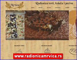 Konditorski proizvodi, keks, čokolade, bombone, torte, sladoledi, poslastičarnice, www.radionicamrvica.rs