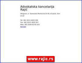 Advokati, advokatske kancelarije, www.rajic.rs