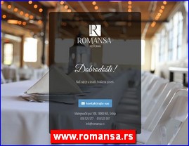 Restorani, www.romansa.rs