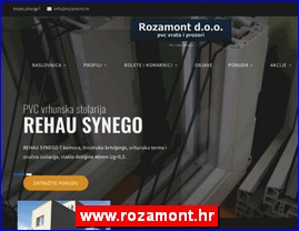 PVC, aluminijumska stolarija, www.rozamont.hr