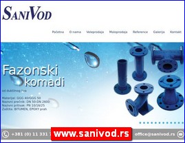 Sanitarije, vodooprema, www.sanivod.rs