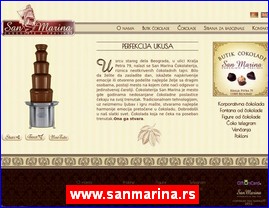 Konditorski proizvodi, keks, čokolade, bombone, torte, sladoledi, poslastičarnice, www.sanmarina.rs