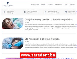 Stomatološke ordinacije, stomatolozi, zubari, www.saradent.ba