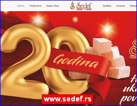 Konditorski proizvodi, keks, čokolade, bombone, torte, sladoledi, poslastičarnice, www.sedef.rs