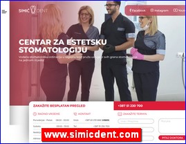 Stomatološke ordinacije, stomatolozi, zubari, www.simicdent.com