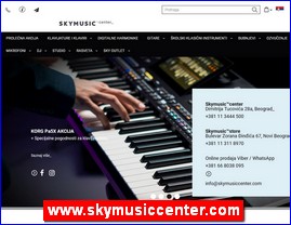 Muziki instrumenti, muzika oprema, klavijature, klaviri, digitalne harmonike, gitare, kolski instrumenti, klasini instrumenti, bubnjevi, ozvuenje, zvunici, miksete, pojaala, slualice, mikrofoni, DJ oprema, oprema za studio, rasveta, SkyMusic Center, Beograd, www.skymusiccenter.com