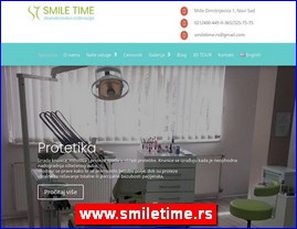 Stomatološke ordinacije, stomatolozi, zubari, www.smiletime.rs