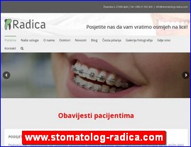 Stomatološke ordinacije, stomatolozi, zubari, www.stomatolog-radica.com