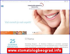 Stomatološke ordinacije, stomatolozi, zubari, www.stomatologbeograd.info